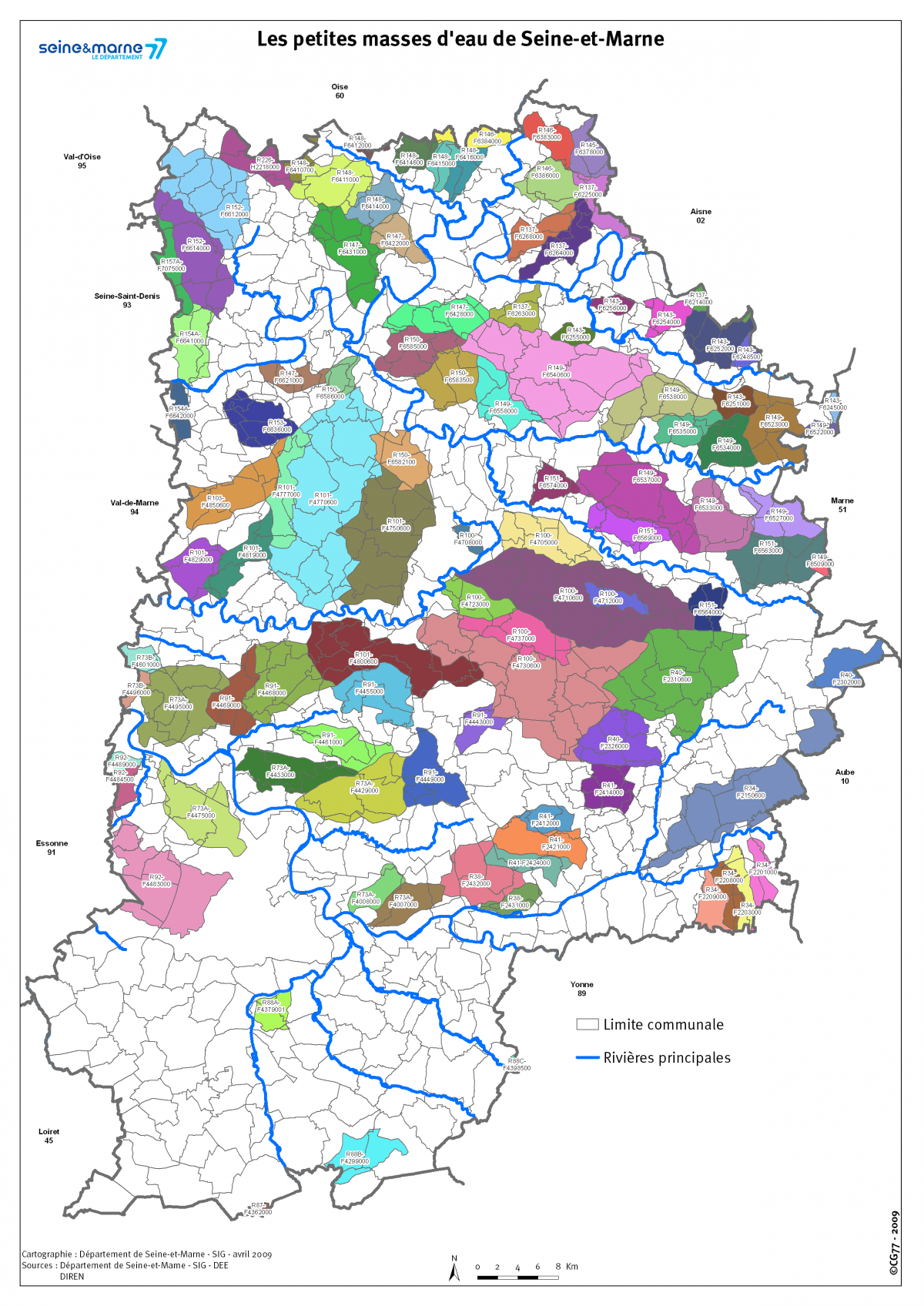 Les petites masses d’eau de Seine-et-Marne