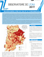 Couverture Rapport 2019 - Relation entre le prix de l'eau et la consommation