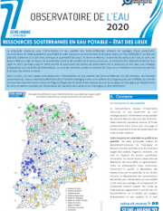 Couverture - Rapport 2020 état des lieux ressources souterraines en eau potables