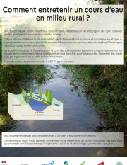 1ère page de la plaquette intitulée "Comment entretenir un cours d'eau en milieu rural ?"