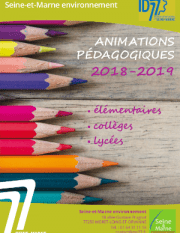 Couverture Guide - Animations pédagogiques 2018-2019 (SEME)