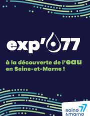 couverture du livret EXP'O77 - A la découverte de l'eau en Seine-et-Marne !