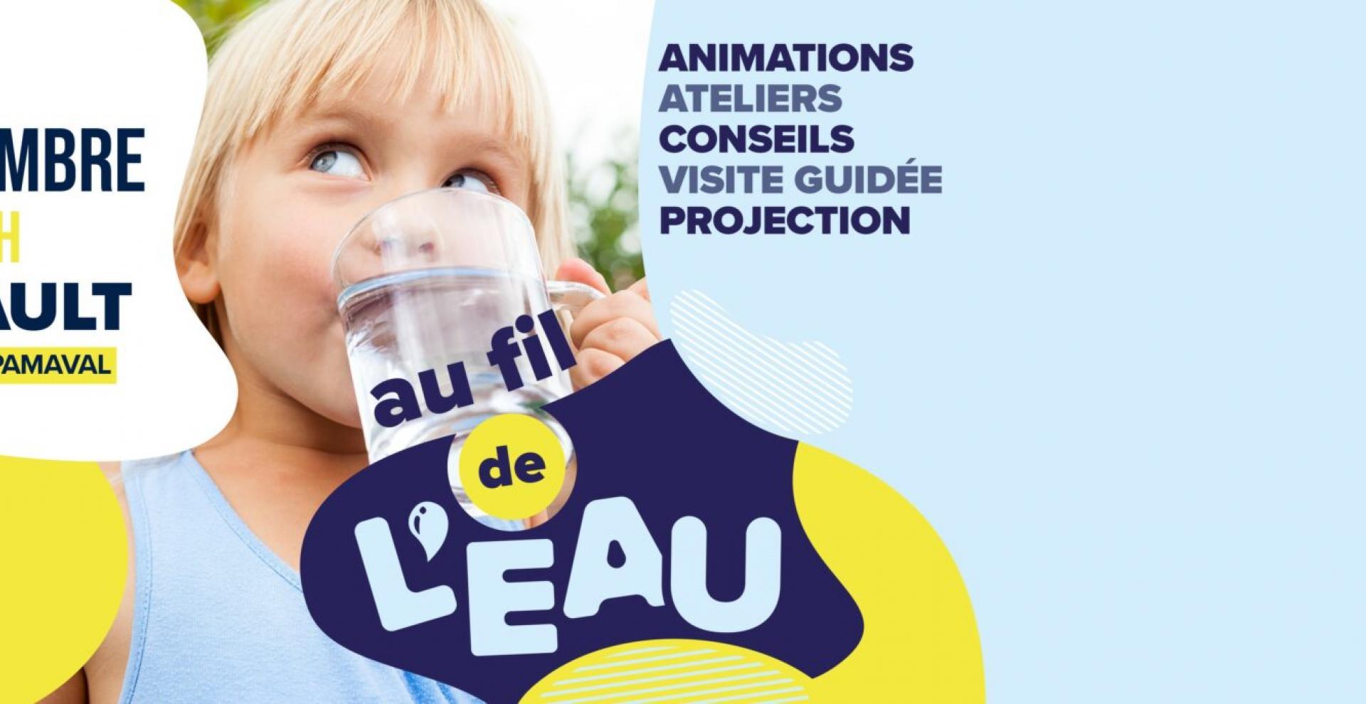 Bannière de l'évenement "au fil de l'eau" à Machault le 30 septembre 2023