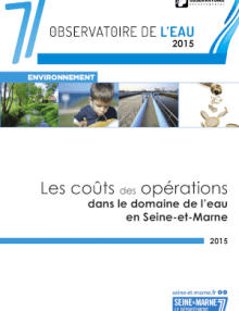 Couverture Rapport 2015 - Coût des opérations dans le domaine de l'eau
