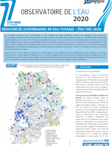 Couverture - Rapport 2020 état des lieux ressources souterraines en eau potables