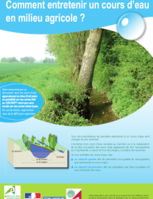 Couverture plaquette - comment entretenir un cours d'eau en milieu agricole