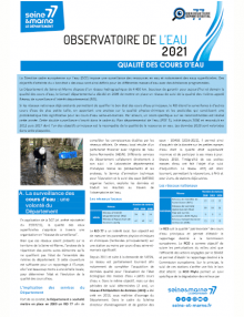Qualité des cours d'eau 2021