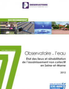 Couverture rapport 2012 Etat des lieux et réhabilitation de l'assainissement non collectif
