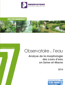 Couverture Rapport 2014 - Analyse de la morphologie des cours d'eau