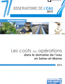 Couverture Rapport 2015 - Coût des opérations dans le domaine de l'eau