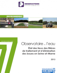 Couverture bilan des boues résiduaires 2013