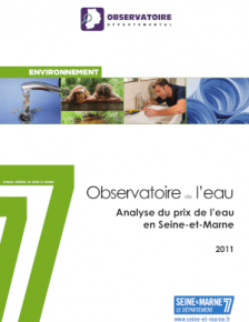 Couverture analyse du prix de l'eau 2011