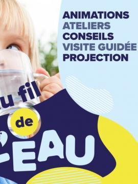 Bannière de l'évenement "au fil de l'eau" à Machault le 30 septembre 2023