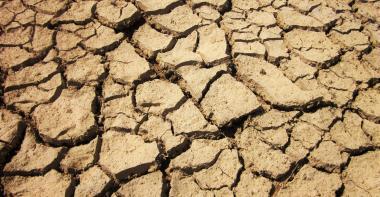 Sècheresse - terre sèche craquelée
