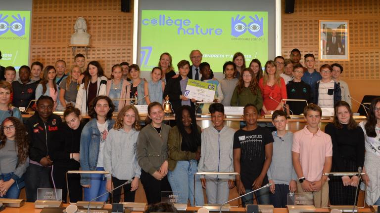 Remise du trophée « Collège Nature » 2018 au collège « Lelorgne de Savigny » à Provins 